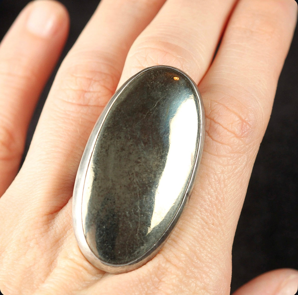 Polished Pyrite Mirror
