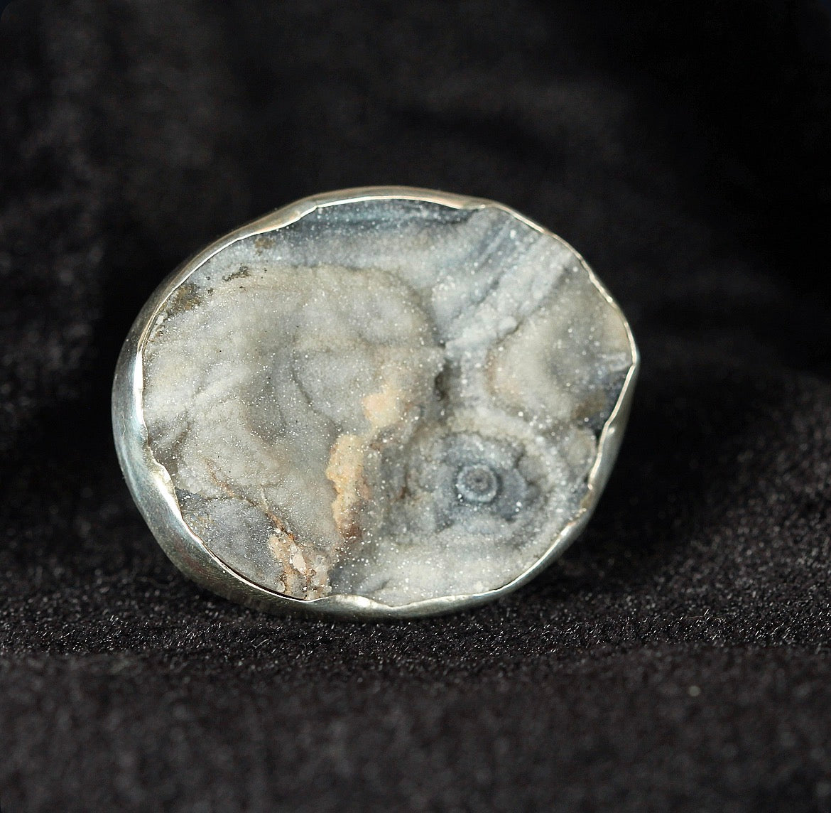 Druzy Gray Agate