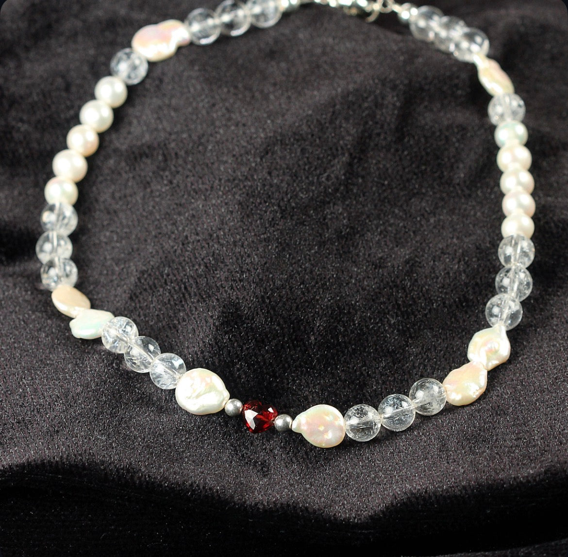 Garnet & Pearls
