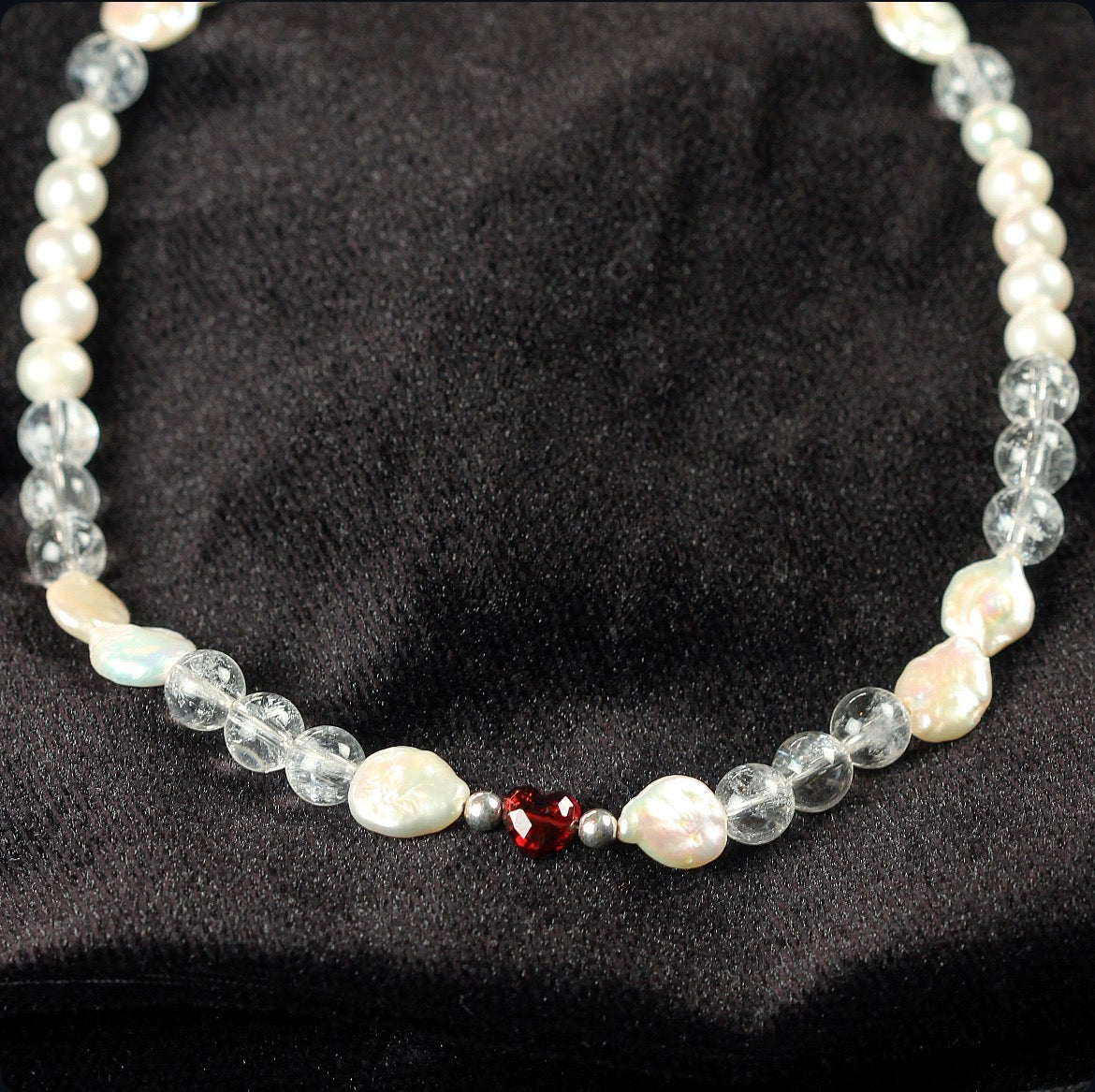 Garnet & Pearls