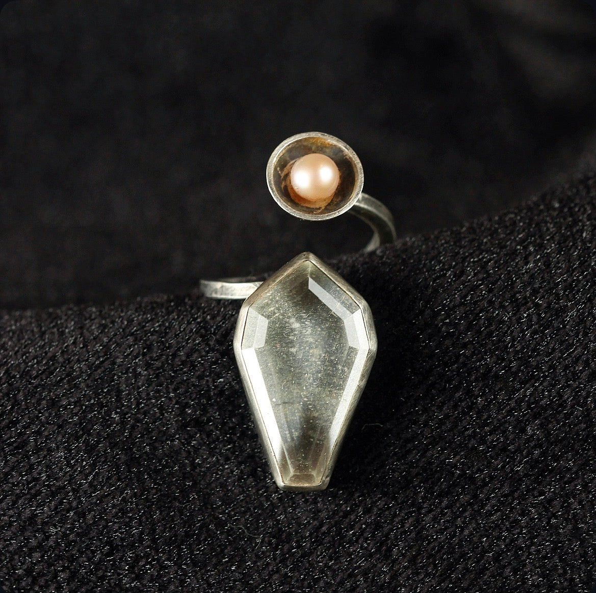 Clear Quartz + Pink Pearl